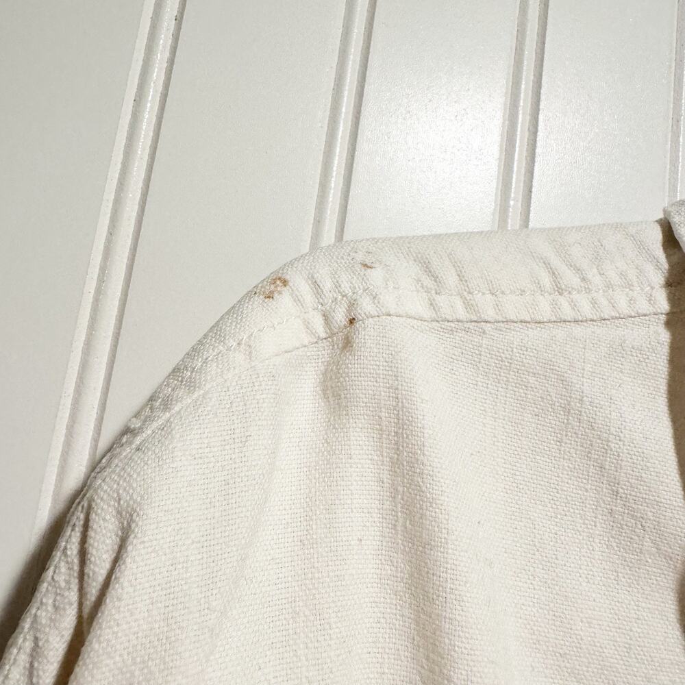 Anthropologie Pilcro White Linen Blend Camp Shirt Size XL - Picture 5 of 7